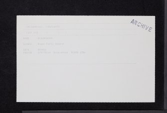 Elginhaugh, NT36NW 61, Ordnance Survey index card, Recto