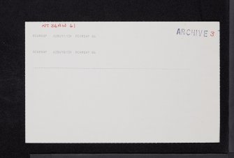 Elginhaugh, NT36NW 61, Ordnance Survey index card, page number 3, Recto