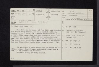 Play Hill, Crichton, NT36SE 5, Ordnance Survey index card, page number 1, Recto