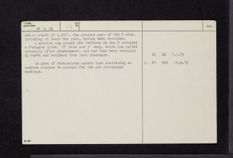 Pathhead, NT36SE 17, Ordnance Survey index card, page number 2, Verso