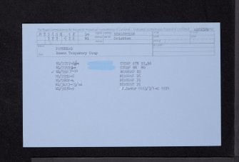Pathhead, NT36SE 17, Ordnance Survey index card, Recto