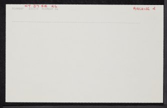 West Mains, NT37SE 26, Ordnance Survey index card, page number 2, Recto