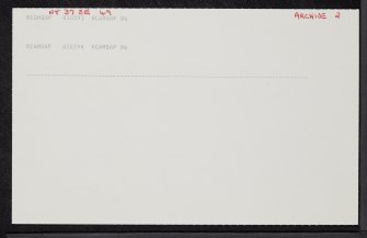 Westfield, NT37SE 49, Ordnance Survey index card, page number 2, Recto