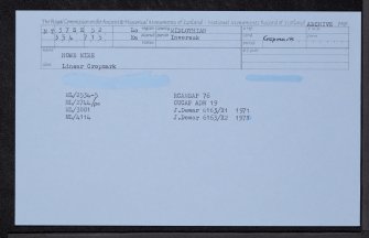 Howe Mire, NT37SE 52, Ordnance Survey index card, Recto