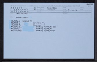 Castlesteads, NT37SW 64, Ordnance Survey index card, Recto