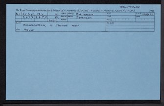 Musselburgh, 16 And 17 Eskside West, NT37SW 134, Ordnance Survey index card, Recto