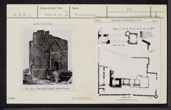 East Wemyss, Macduff's Castle, NT39NW 4, Ordnance Survey index card, Verso