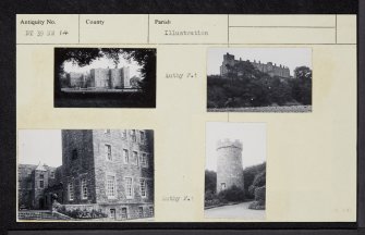 Wemyss Castle, NT39NW 14, Ordnance Survey index card, Recto