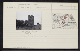 Dysart, Panhall, Shore Road, St Serf's Church, NT39SW 2, Ordnance Survey index card, Recto