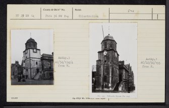 Dysart, 14 Victoria Street, Tolbooth And Town Hall, NT39SW 4, Ordnance Survey index card, Recto