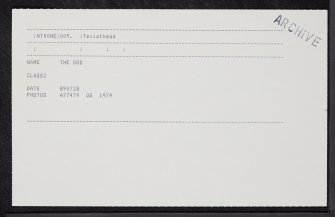 The Dod, NT40NE 9, Ordnance Survey index card, Recto