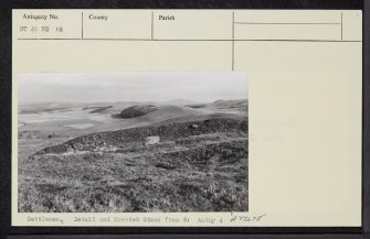 Burgh Hill, NT40NE 18, Ordnance Survey index card, Verso