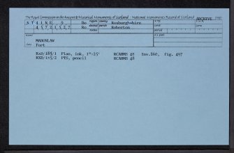 Mabonlaw, NT41NE 9, Ordnance Survey index card, Recto