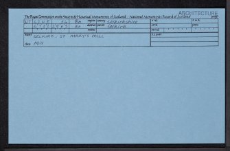 Selkirk, Level Crossing Road, St Mary's Mill, NT42NE 54, Ordnance Survey index card, Recto