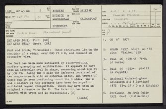 Torwoodlee, NT43NE 2, Ordnance Survey index card, page number 1, Recto