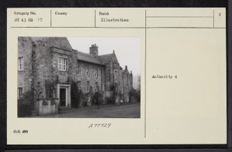 Galashiels, Scott Crescent, Old Gala House, NT43NE 15, Ordnance Survey index card, page number 2, Recto