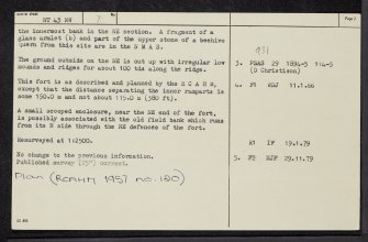Caddonlee, NT43NW 7, Ordnance Survey index card, page number 2, Verso