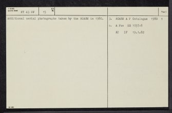 Caddonlee, NT43NW 15, Ordnance Survey index card, page number 2, Verso