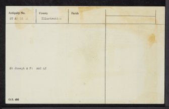 Channelkirk, NT45SE 2, Ordnance Survey index card, Recto