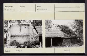 Fountainhall, Dovecots, NT46NW 11, Ordnance Survey index card, Recto