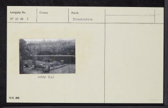 Humbie Mill Bridge, NT46SE 3, Ordnance Survey index card, Recto