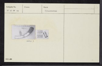 Crichton Mains, NT46SW 11, Ordnance Survey index card, Recto