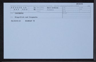 Costerton, NT46SW 40, Ordnance Survey index card, Recto