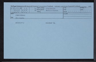 Ferniebrae, NT46SW 55, Ordnance Survey index card, Recto