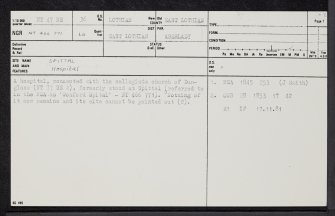 Spittal, NT47NE 36, Ordnance Survey index card, page number 1, Recto