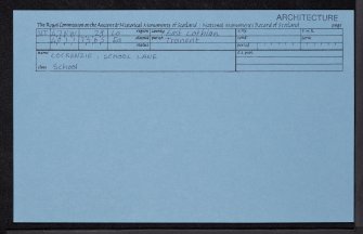 Cockenzie, School Lane, School, NT47NW 29, Ordnance Survey index card, Recto