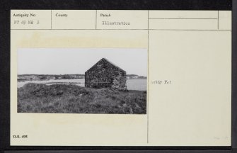 Earlsferry, Earlsferry Point, Earlsferry Chapel, NT49NE 3, Ordnance Survey index card, Recto