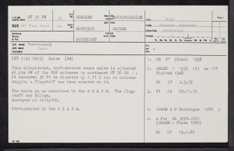 Blakebillend, NT50NW 12, Ordnance Survey index card, page number 1, Recto