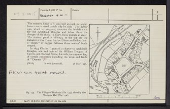 Denholm, Westgate Hall, NT51NE 15, Ordnance Survey index card, page number 2, Verso