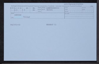 Denholm, General, NT51NE 30, Ordnance Survey index card, Recto