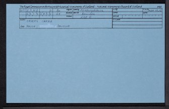 Cavers Carre, NT52NE 5, Ordnance Survey index card, Recto