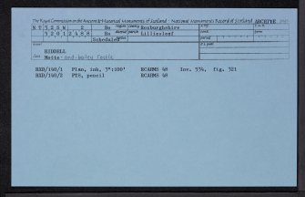 Riddell, NT52SW 2, Ordnance Survey index card, Recto