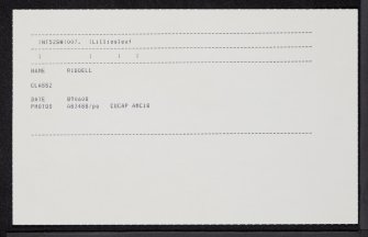 Riddell, NT52SW 7, Ordnance Survey index card, Recto