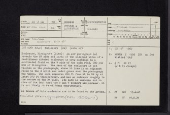Birchgrove, Eildon, NT53SE 18, Ordnance Survey index card, page number 1, Recto