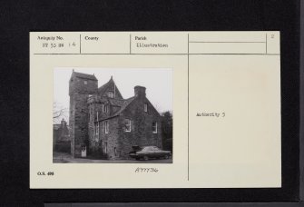 Darnick, Tower Road, Darnick Tower, NT53SW 14, Ordnance Survey index card, page number 2, Recto