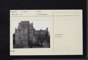 Darnick, Tower Road, Darnick Tower, NT53SW 14, Ordnance Survey index card, page number 3, Verso