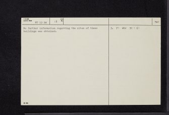 Darnick Cottage, Little Peel, NT53SW 18, Ordnance Survey index card, page number 2, Verso