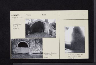 Holydean Castle, NT53SW 24, Ordnance Survey index card, Recto