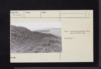 Tollis Hill, NT55NW 1, Ordnance Survey index card, page number 2, Verso