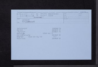 Longcroft, NT55SW 3, Ordnance Survey index card, Recto