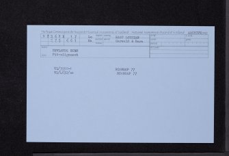 Newlands Burn, NT56NE 17, Ordnance Survey index card, Recto