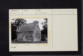 Newton Hall, Dovecot, NT56NW 16, Ordnance Survey index card, Recto