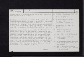 Markle, NT57NE 3, Ordnance Survey index card, page number 2, Verso