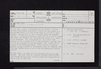 East Linton, NT57NE 17, Ordnance Survey index card, page number 1, Recto