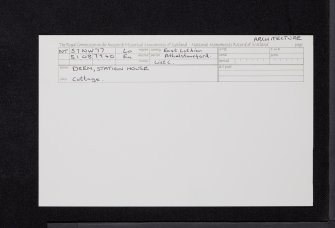 Drem, Junction Station, NT57NW 77, Ordnance Survey index card, Recto