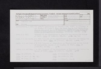 Traprain Law, NT57SE 1.14, Ordnance Survey index card, page number 1, Recto